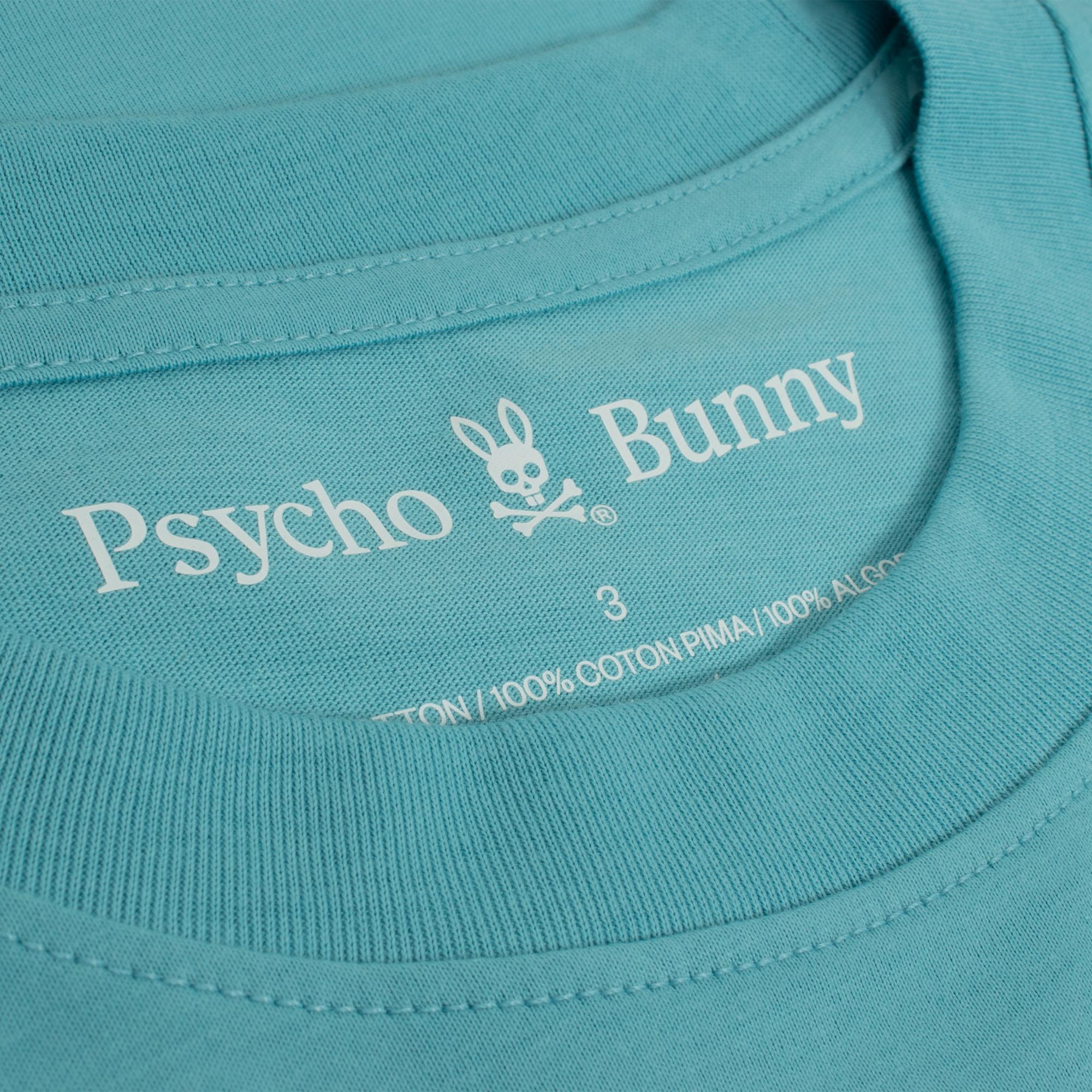 Psycho Bunny Classic Crew Neck Tee Milky Blue